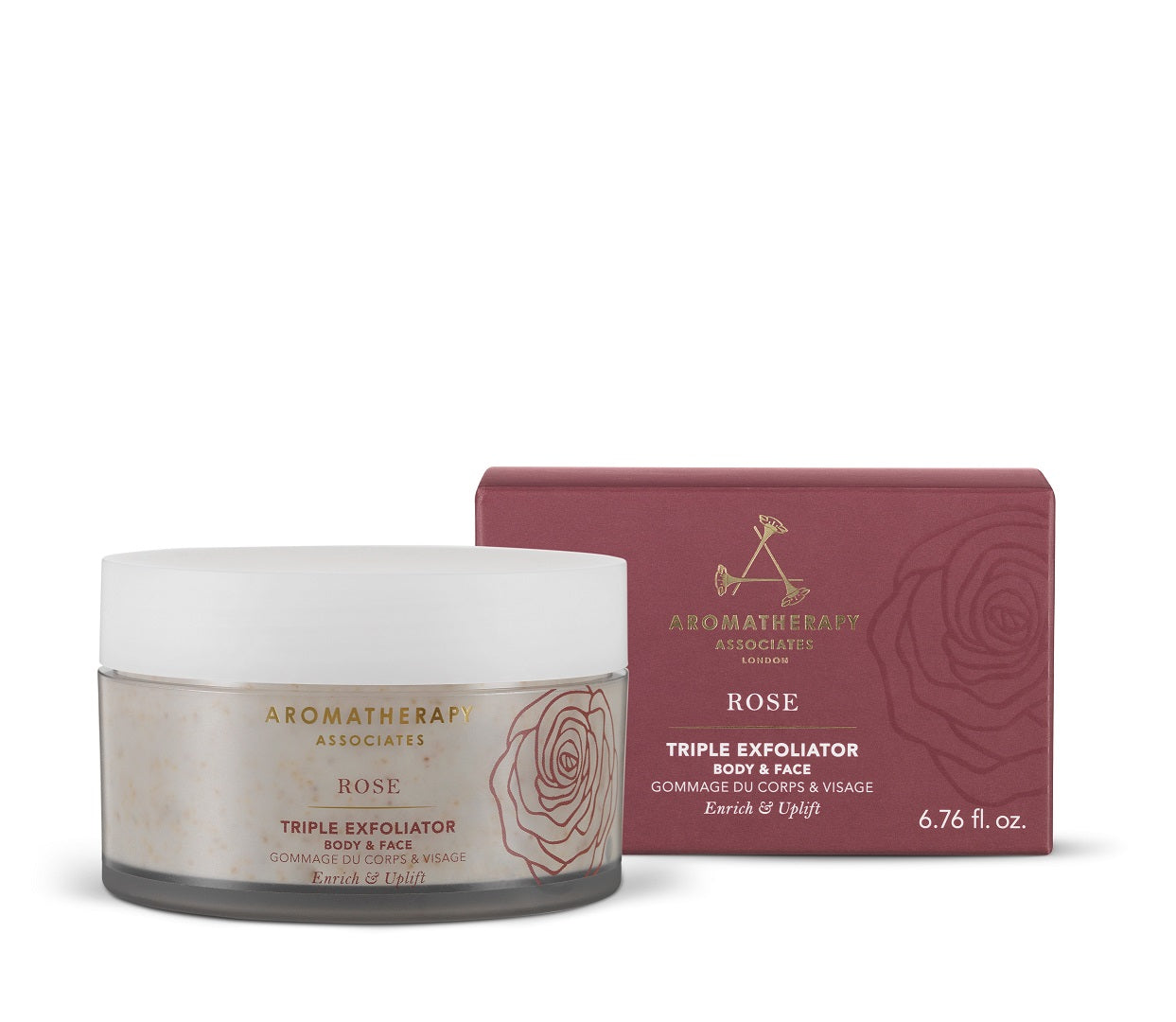 Aromatherapy Associates Rose Triple Exfoliator - Face & Body